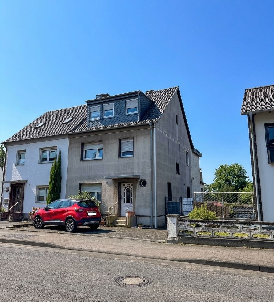 Front-Seitenansicht Haus